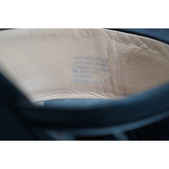 Tory Burch Women’s Black Leather Slide Wedges SZ 9 - Picture 15 of 16